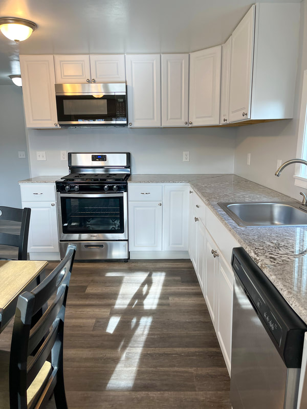 Kitchen with stainless appliances
